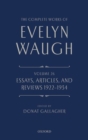 Image for The Complete Works of Evelyn Waugh: Essays, Articles, and Reviews 1922-1934