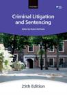 Image for Criminal Litigation &amp; Sentencing