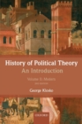Image for History of political theory  : an introductionVolume II,: Modern