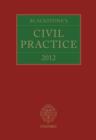 Image for Blackstone&#39;s civil practice 2012