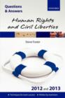 Image for Questions &amp; Answers Human Rights and Civil Liberties 2012 and 2013