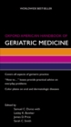 Image for Oxford American Handbook of Geriatric Medicine
