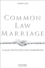 Image for Common law marriage: a legal institution for cohabitation