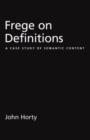 Image for Frege on definitions  : a case study of semantic content