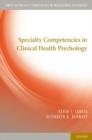 Image for Specialty Competencies in Clinical Health Psychology