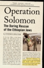 Image for Operation Solomon: The Daring Rescue of the Ethiopian Jews