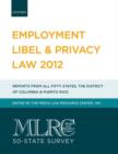 Image for MLRC 50-State Survey: Employment Libel &amp; Privacy Law 2012