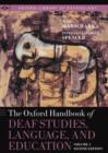 Image for The Oxford handbook of deaf studies, language, and education