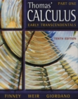 Image for Calculus, Early Transcendentals Part 1 Single Variable