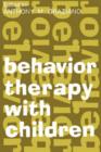 Image for Behavior Therapy with Children