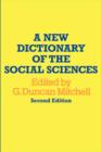 Image for A New Dictionary of the Social Sciences