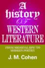 Image for A history of Western literature  : from medieval epic to modern poetry