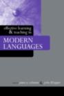 Image for Effective learning and teaching in modern languages