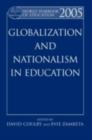 Image for World Yearbook of Education. 2005 Globalization and Nationalism in Education
