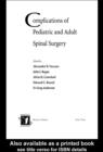 Image for Complications of pediatric and adult spinal surgery