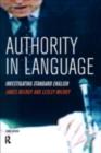 Image for Authority in language: investigating standard English