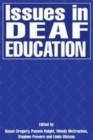 Image for Issues in deaf education