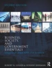 Image for Business, society, and government essentials  : strategy and applied ethics