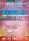 Image for Vocabulary: applied linguistic perspectives