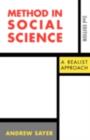 Image for Method in Social Science: A Realistic Approach