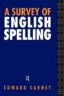 Image for A survey of English spelling