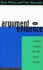 Image for Argument and Evidence: Critical Analysis for the Social Sciences