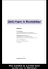 Image for Classic papers in rheumatology