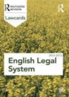 Image for English legal system 2012-2013.