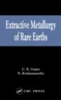 Image for Extractive metallurgy of rare earths