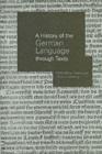 Image for A history of the German language through texts