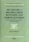 Image for Dictionary of British and Irish botanists and horticulturalists