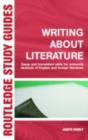 Image for Writing About Literature: Essay and Translation Skills for University Students of English and Foreign Literature