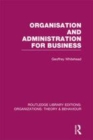Image for Organisation and administration for business