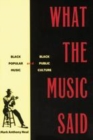Image for What the music said: black popular music and black public culture