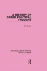 Image for A history of Greek political thought