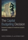 Image for The capital budgeting decision: economic analysis of investment projects
