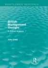 Image for British management thought: a critical analysis