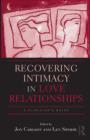 Image for Recovering Intimacy in Love Relationships: A Clinician&#39;s Guide