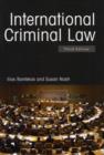 Image for International criminal law.