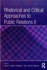 Image for Rhetorical and Critical Approaches to Public Relations : 0