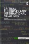 Image for Critical theorists and international relations : 1