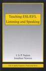 Image for Teaching ESL/EFL listening and speaking : 10