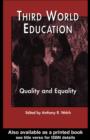 Image for Third World Education: Quality and Equality