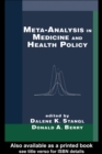 Image for Meta-analysis in medicine and health policy