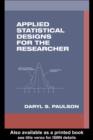 Image for Applied statistical designs for the researcher : 12