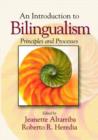 Image for An introduction to bilingualism: principles and processes