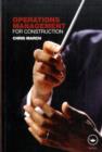 Image for Operations management for construction