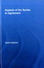 Image for Aspects of the syntax of agreement