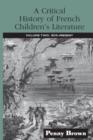 Image for A Critical History of French Children&#39;s Literature