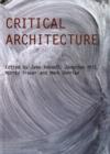 Image for Critical architecture